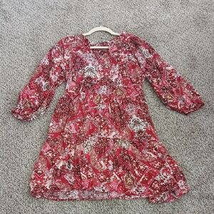 Calvin Klein Rustic Floral Midi Dress